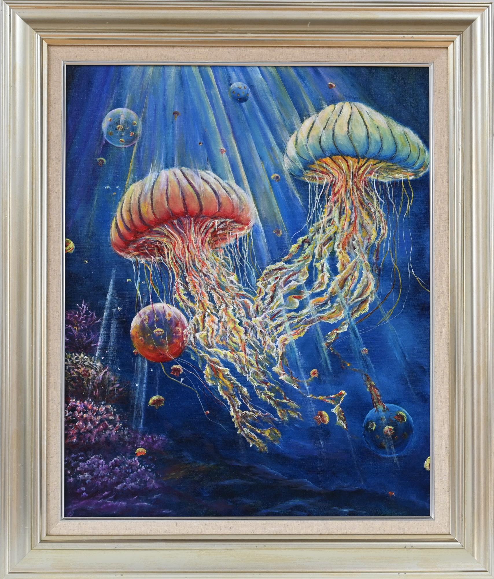 第27回あくね洋画展 阿久根市議会議長賞 大野 健雄の作品「誕生」の画像