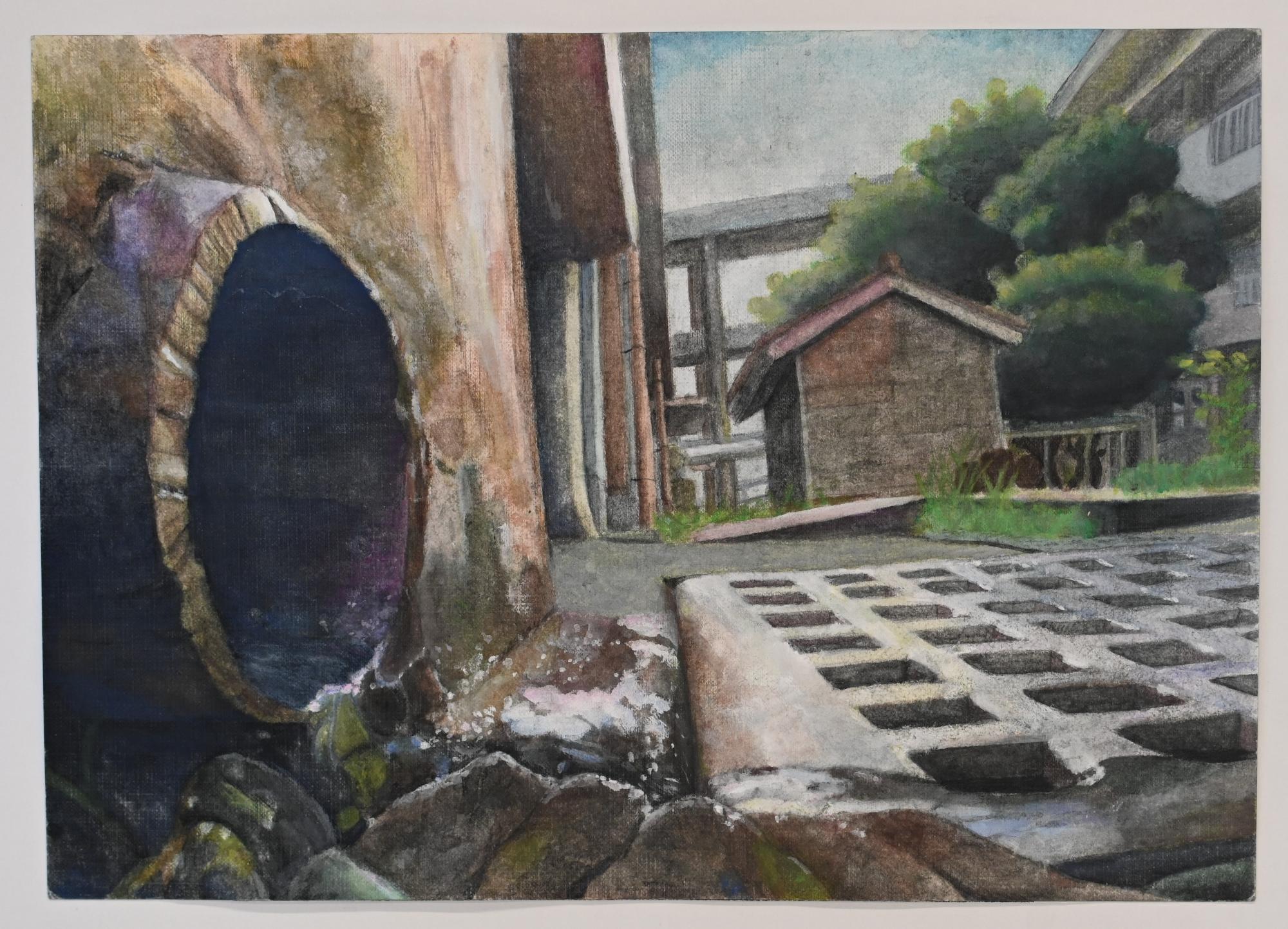 第27回あくね洋画展 ギャラリー賞 柴田 真輝の作品「静流」の画像